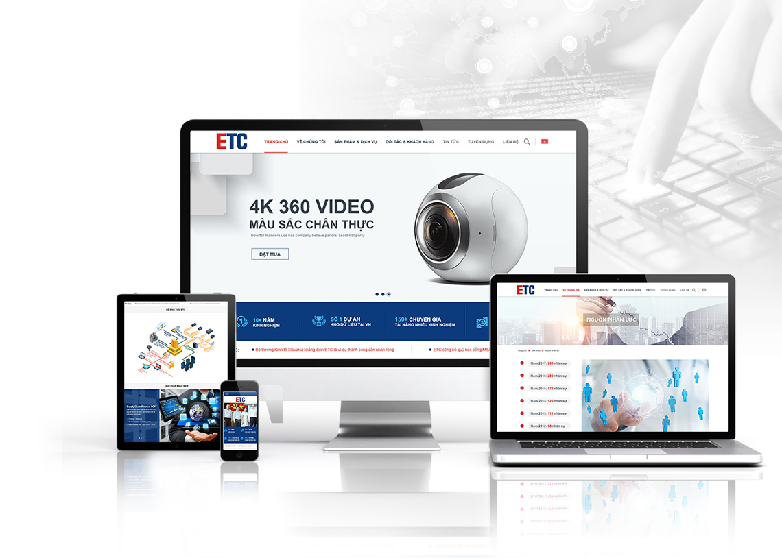 ETC - Thiết kế profile và webstite Công ty Công nghệ ETC